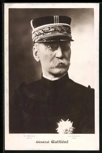 AK General Galliéni im Portrait