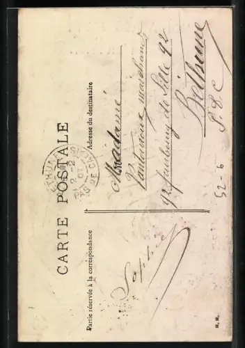 Künstler-AK Moi Après Tout!, Gesicht