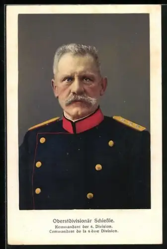 AK Oberstdivisionär Schiessle, Kommandant der 6. Division