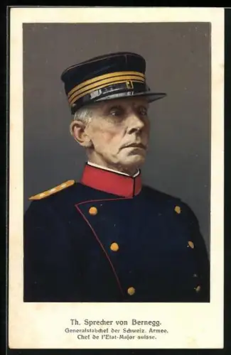 AK Generalstabschef der schweizer Armee Th. Sprecher von Bernegg