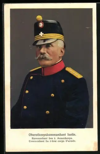 AK Oberstkorpskommandant Iselin, Kommandant des 2. Armeekorps