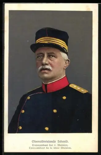 AK Kommandant der 4. Division Oberstdivisionär Schmid