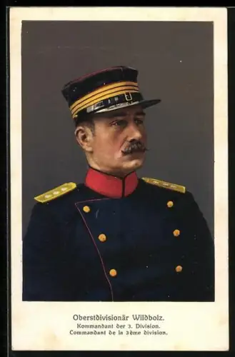 AK Kommandant der 3. Division Oberstdivisionär Wildbolz