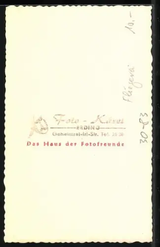 Foto-AK Soldat der Bundeswehr-Luftwaffe in Uniform