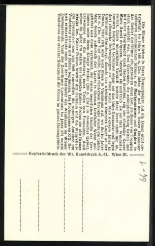 Künstler-AK Römerkaiser Marc Aurel mit Lorbeerkranz in Profilansicht