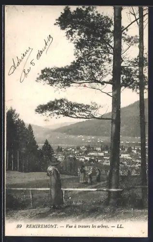 AK Remiremont, Vue à travers les arbres
