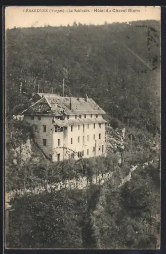 AK Gérardmer /Vosges, Hôtel du Cheval Blanc à La Schlucht