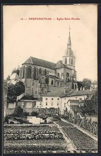 AK Neufchâteau, Église Saint-Nicolas