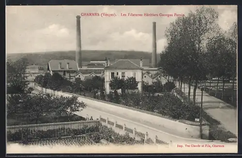 AK Charmes /Vosges, Les Filatures Héritiers Georges Perrin