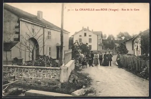 AK La Chapelle-aux-Bois /Vosges, Rue de la Gare