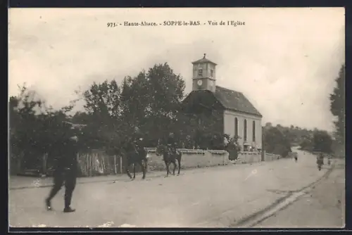 AK Soppe-le-Bas, Vue de l`Église