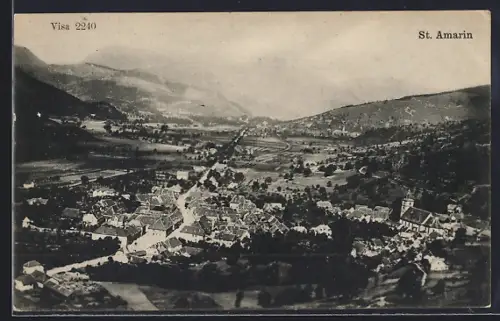 AK St. Amarin, Vue panoramique du village et des montagnes environnantes