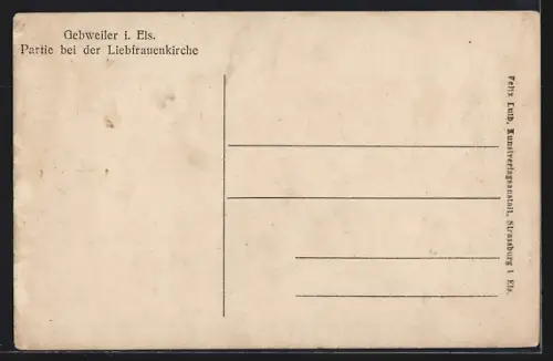 AK Gebweiler, Partie bei der Liebfrauenkirche