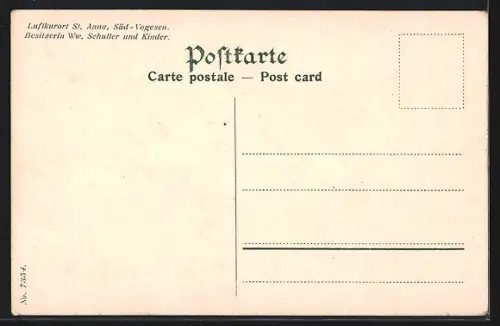 AK St. Anna, Vue du complexe hôtelier dans la forêt des Sud-Vosges