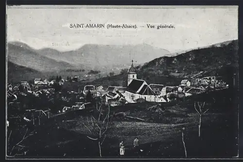 AK Saint-Amarin /Haute-Alsace, Vue générale