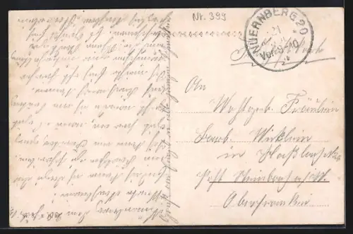 AK Colmar, Lyceum und Hirndenkmal