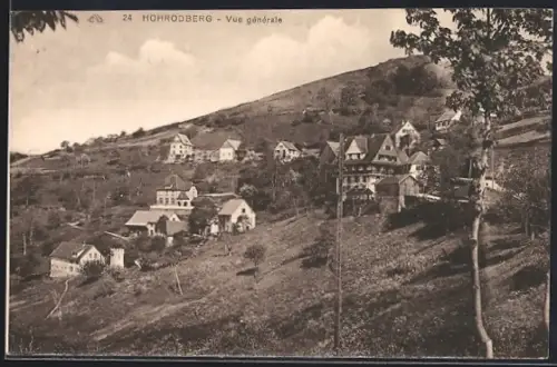 AK Hohrodberg, Vue générale du village sur la colline