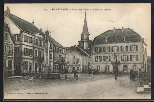 AK Dannemarie, Place des Halles et Palais de Justice