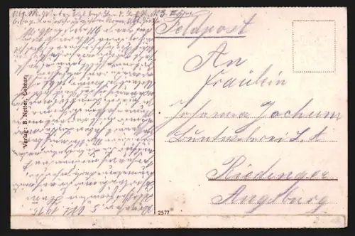 AK Diedolshausen, Vue sur le village et les collines frontalières