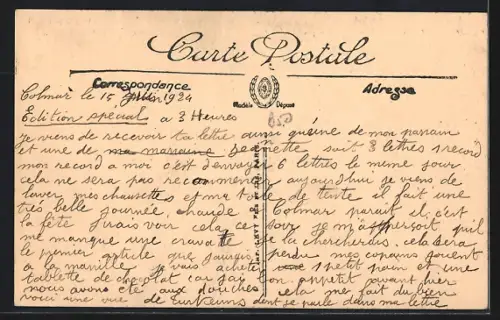 AK Turckheim, Vue générale du village avec église et montagnes en arrière-plan