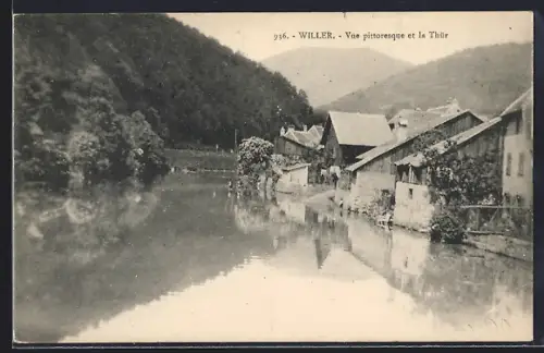 AK Willer, Vue pittoresque et la Thur