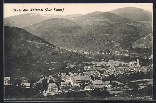 AK Metzeral, Vue du village entouré de montagnes
