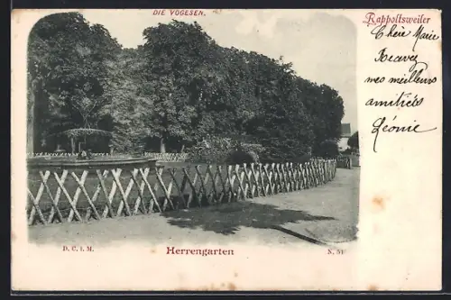 AK Rappoltsweiler, Herrengarten