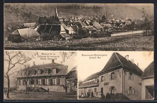 AK Dolleren /Haut-Rhin, Maison de la Colonie de vacances, Restaurant-Boulangerie Joseph Ast