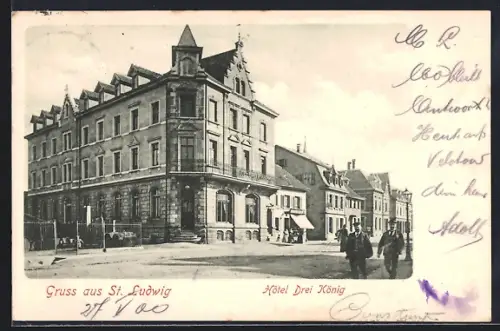 AK St. Ludwig, Hôtel Drei König