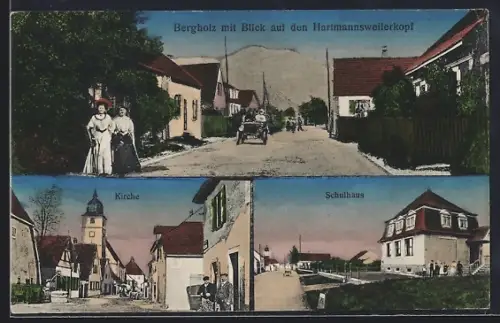 AK Bergholz, Hartmannsweilerkopf, Kirche und Schule