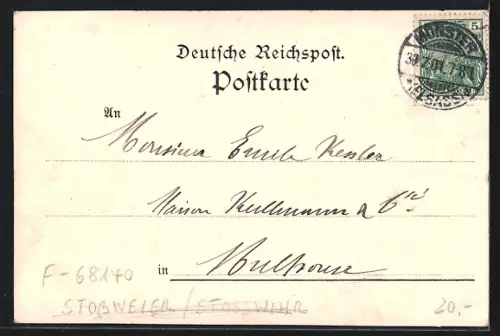 AK Hittelbach im Münsterthal, Katzenstein, Trachten und Ortspartie