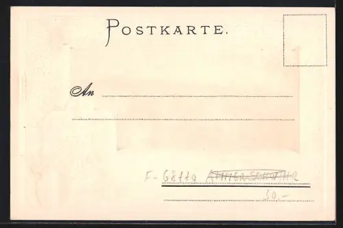 Präge-AK Trois-Épis, Kurhaus, Passepartout mit Wappen