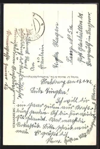 AK Strassburg, Partie am Pflanzbad