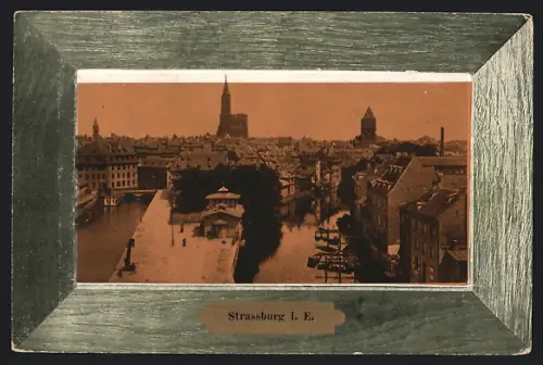 AK Strassburg i. E., Blick über den Ort