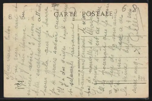 AK Schlestadt, Rue de l`Église, Place Gambetta, Rue du Sel