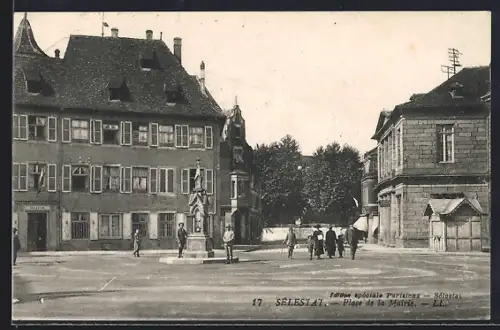 AK Sélestat, Place de la Mairie