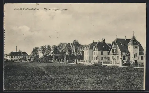 AK Illkirch-Grafenstaden, Blick in die Niederburgerstrasse