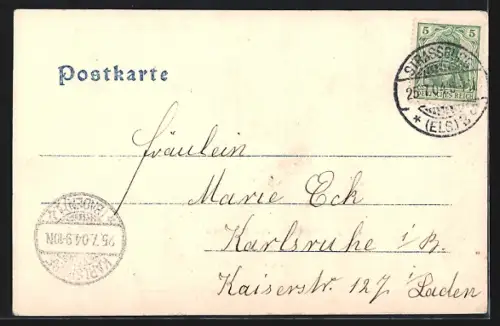 AK Strassburg, Auf der Plattform des Münsters