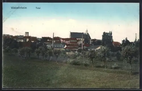 AK Wasselheim, Vue d`ensemble du village et des champs environnants