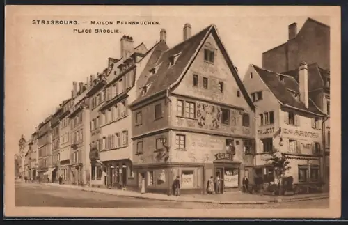 AK Strasbourg, Maison Pfannkuchen, Place Broglie