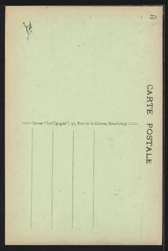 AK Obernai, Kapellturm mit Strassenpartie