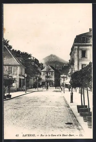 AK Saverne, Rue de la Gare et le Haut-Barr