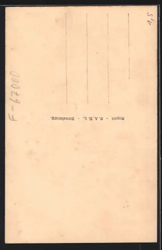 AK Strasbourg, Hôtel Monopole Métropole, vue de la rue Kuhn