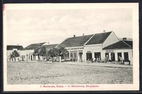 AK Gorni Milanoc, Blick auf den Hauptplatz