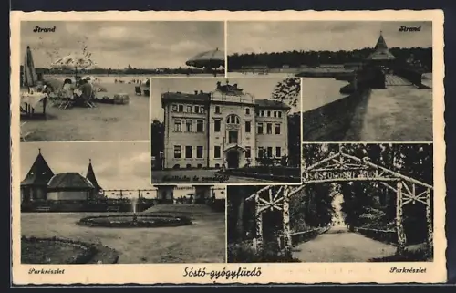 AK Sóstó-gyógyfürdö, Strand, Parkrészlet, Szalloda de vendéglö