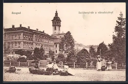 AK Szeged, Széchenyi-tér a városházával