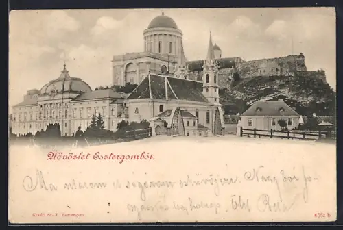 AK Esztergom, Panorama mit Kirche