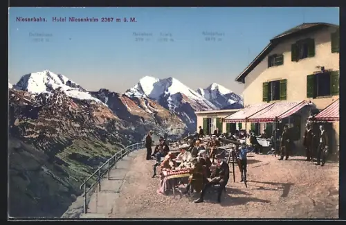 AK Niesenkulm, Hotel Niesenkulm, Doldenhorn, Balmhorn und Attels