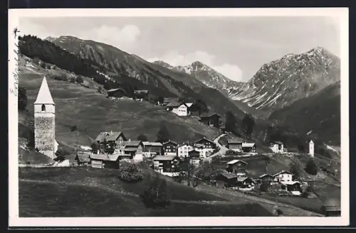 AK St. Peter /Schanfiggertal, Teilansicht mit Strassenpartie