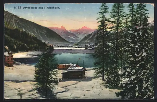 AK Davos, Davosersee mit Tinzenhorn